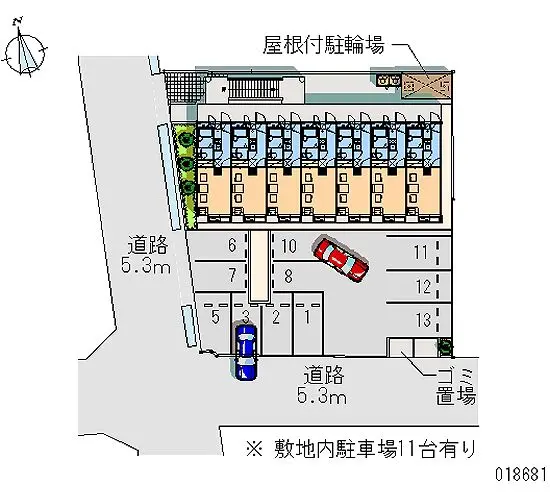 ★手数料０円★稲沢市国府宮１丁目　月極駐車場（LP）